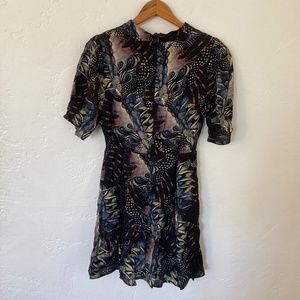 Free People Multicolor Patterned Mini Dress